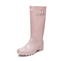 Botas de chuva femininas DKSUKO impermeáveis rosa Wellington Botas de chuva femininas DKSUKO impermeáveis rosa Wellington