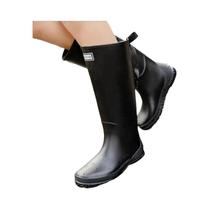 Botas De Chuva Femininas Estilosas De Cano Alto Impermeáveis Com Solado Macio Para Uso Externo Em