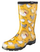 Botas de chuva femininas impermeáveis de meia panturrilha Sloggers, amarelas, tamanho 6 Botas de chuva femininas impermeáveis de meia panturrilha Sloggers, amarelas, tamanho 6