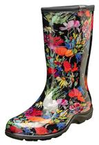 Botas de chuva femininas impermeáveis de meia panturrilha Sloggers, tamanho 10 Botas de chuva femininas impermeáveis de meia panturrilha Sloggers, tamanho 10