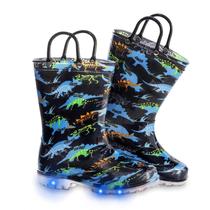 Botas de chuva FUNCOO PLUS Toddler Kids Light Up à prova d'água