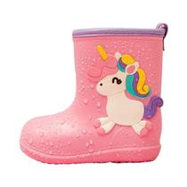 Botas De Chuva Impermeáveis Para Crianças, Design De Dinossauro Em EVA Antiderrapante Para Meninos E