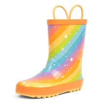 Botas de chuva landchief Toddler, borracha impermeável, tamanho 1 Botas de chuva landchief Toddler, borracha impermeável, tamanho 1