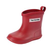 Botas de chuva Tree Grandpa Toddler vermelhas tamanho 7 impermeáveis