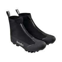 Botas De Ciclismo De Montanha De Inverno Quentes, Corta-Vento E Refletivas, Sapatos De Ciclismo De