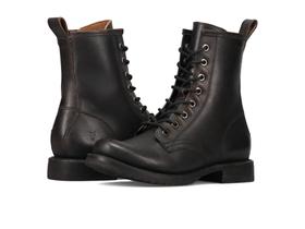 Botas de combate Frye Veronica Flex Bootie femininas de couro pretas
