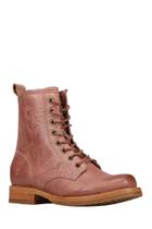Botas de combate Frye Veronica Flex femininas em couro de madeira 9,5 m