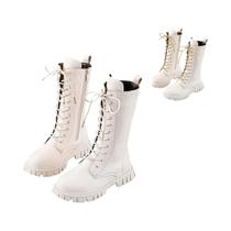 Botas De Combate Punk Góticas Antiderrapantes Para Meninas Adolescentes Em material sintético Com Zíper Botas De Combate Punk Góticas Antiderrapantes Para Meninas Adolescentes Em material sintético Com Zíper