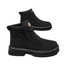 Botas De Couro Masculinas De Cano Alto, Confortáveis E Elegantes Para Outono, Calçados De Lazer Ao Botas De Couro Masculinas De Cano Alto, Confortáveis E Elegantes Para Outono, Calçados De Lazer Ao