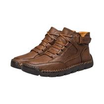 Botas De Couro Masculinas De Cano Alto Costuradas À Mão CLOHOO Edição Especial Para Caminhadas