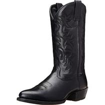Botas de cowboy CHUUMEE, moda masculina, bico redondo, pretas