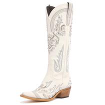 Botas de cowboy vodvob Western Embroidered Strass para mulheres Botas de cowboy vodvob Western Embroidered Strass para mulheres