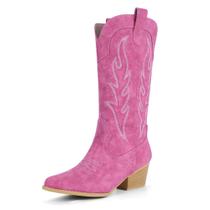 Botas de cowgirl IDIFU Hot Pink Cowboy Botas femininas tamanho 8,5 Botas de cowgirl IDIFU Hot Pink Cowboy Botas femininas tamanho 8,5
