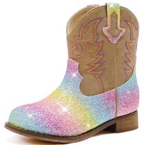 Botas de cowgirl Motasha Toddler Girls Rainbow Size 2 Botas de cowgirl Motasha Toddler Girls Rainbow Size 2