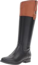 Botas de equitação Shano Tommy Hilfiger femininas marrons tamanho 36