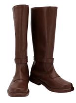 Botas de fantasia Zasveom Anakin Skywalker em couro para homens