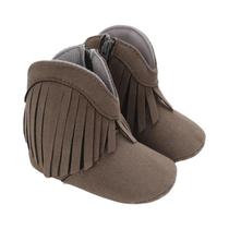 Botas De Franjas Para Bebês, Primavera, Outono E Inverno, Calçados Femininos Com Solado Macio,