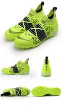 Botas de Futebol Masculinas de Cano Alto - Chuteiras Long Green TF