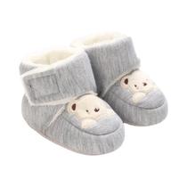 Botas De Inverno De Algodão Para Bebê Menino Menina Com Estampa De Urso De Pelúcia Quente Para