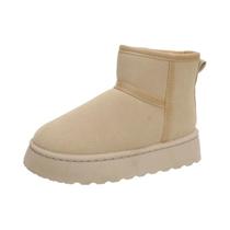 Botas De Inverno Femininas Com Forro De Fleece Quente E Sola Grossa, Chinelos Curtos Para Neve Botas De Inverno Femininas Com Forro De Fleece Quente E Sola Grossa, Chinelos Curtos Para Neve