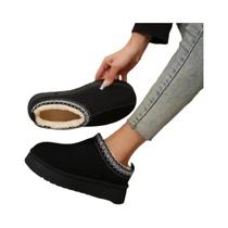 Botas De Inverno Femininas Com Forro De Pele, Plataforma Quente, Sapatilhas Chelsea