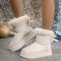 Botas de Inverno Femininas de Veludo - Quentes, Confortáveis e Resistentes Botas de Inverno Femininas de Veludo - Quentes, Confortáveis e Resistentes