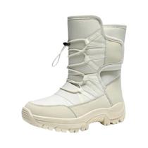 Botas De Inverno Femininas Quentes Com Plataforma Para Caminhada Na Neve, Estilo Slip-On Com Pelúcia Botas De Inverno Femininas Quentes Com Plataforma Para Caminhada Na Neve, Estilo Slip-On Com Pelúcia