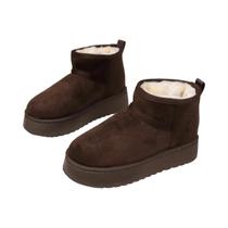 Botas De Inverno Femininas Quentes De Lã De Ovelha, Cano Baixo, Confortáveis E Modernas Botas De Inverno Femininas Quentes De Lã De Ovelha, Cano Baixo, Confortáveis E Modernas