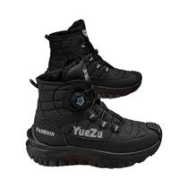 Botas De Inverno Impermeáveis Para Homens, Botas De Neve De Pelúcia, Solado Grosso E Quente, Botas