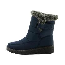 Botas De Inverno Impermeáveis Para Mulheres Em Tamanho Plus, Com Pelúcia Sintética, Antiderrapantes Botas De Inverno Impermeáveis Para Mulheres Em Tamanho Plus, Com Pelúcia Sintética, Antiderrapantes