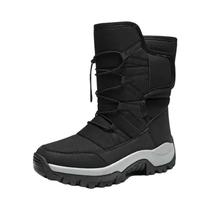 Botas De Inverno Masculinas Quentes E Impermeáveis Com Pelúcia, Cano Alto, Antiderrapantes Para Botas De Inverno Masculinas Quentes E Impermeáveis Com Pelúcia, Cano Alto, Antiderrapantes Para