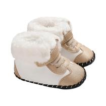 Botas De Inverno Para Bebês De 0 a 1 Ano, Quentes, Fofas, Com Solado Macio, Sapatos De Caminhada Em