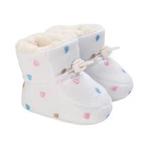 Botas De Inverno Para Bebês De 0 a 1 Ano, Quentes, Fofas, Com Solado Macio, Sapatos De Caminhada Em