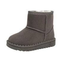 Botas De Inverno Para Crianças Com Forro Grosso E Plataforma, Slip-On Unissex Para Meninos E Botas De Inverno Para Crianças Com Forro Grosso E Plataforma, Slip-On Unissex Para Meninos E