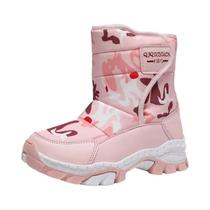 Botas De Inverno Para Meninas Em Plush Rosa, Impermeáveis, Com Solado De Borracha Antiderrapante, Botas De Inverno Para Meninas Em Plush Rosa, Impermeáveis, Com Solado De Borracha Antiderrapante,