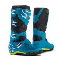 Botas de motocross Fox Racing Comp azul/amarelo tamanho 14
