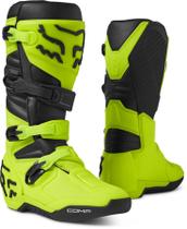 Botas de motocross Fox Racing Comp Flo Amarelas Tamanho 14
