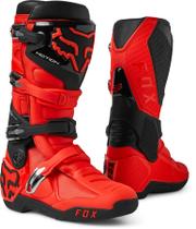 Botas de motocross Fox Racing Motion Flo vermelhas tamanho 9.5 Botas de motocross Fox Racing Motion Flo vermelhas tamanho 9.5