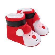 Botas De Natal Para Bebês De 0 a 18 Meses, Quentes E Macias Para Meninos E Meninas, Primeiros