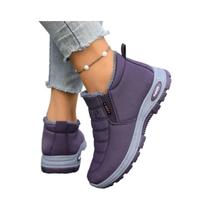 Botas De Neve Casuais Masculinas Leves, Antiderrapantes E Acolchoadas Com Forro De Lã Quente
