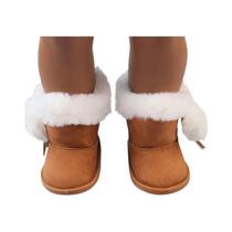 Botas de Neve de Pelúcia para Boneca de 18 Polegadas (75cm) - Sapatos para Festas