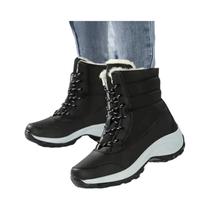 Botas De Neve Femininas De Inverno Com Pelúcia, Confortáveis, Plataforma Alta, Quentes Para