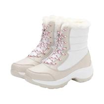 Botas de Neve Femininas Impermeáveis e Antiderrapantes - Plus Size com Plataforma Grossa