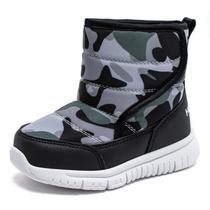 Botas de neve HOBIBEAR para meninos, impermeáveis, quentes, de inverno, tamanho 8, crianças