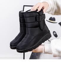 Botas de Neve Impermeáveis Plataforma Feminina - Preto 36 Botas de Neve Impermeáveis Plataforma Feminina - Preto 36