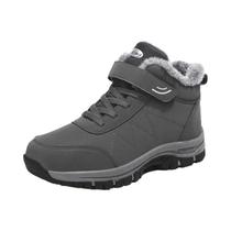 Botas De Neve Masculinas Impermeáveis De Couro Microfibra Para Inverno, Tênis Casuais Quentes De Botas De Neve Masculinas Impermeáveis De Couro Microfibra Para Inverno, Tênis Casuais Quentes De
