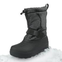 Botas de neve Northside Frosty unissex para crianças, pretas, tamanho 5, EUA