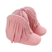 Botas De Neve Para Bebê Menina Em Pelúcia Rosa, Quentes E Antiderrapantes, Calçados De Algodão