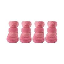 Botas De Neve Para Pets Em Plush Espesso, Antiderrapantes, Quentes, De Algodão, Para Cães Pequenos E Botas De Neve Para Pets Em Plush Espesso, Antiderrapantes, Quentes, De Algodão, Para Cães Pequenos E
