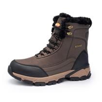 Botas de neve SHULOOK impermeáveis forradas com pele quente para homens de inverno